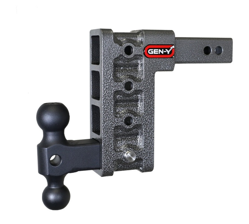 Gen-Y Mega Duty 2in Shank 7.5in Drop 1.5K TW 10K Hitch w/GH-031 Dual-Ball Hitch Receivers GEN-Y Hitch