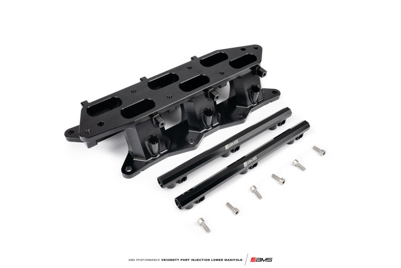 AMS Performance Infiniti Q50/Q60 Port Injection Lower Manifold - Black Injection Pump Components AMS