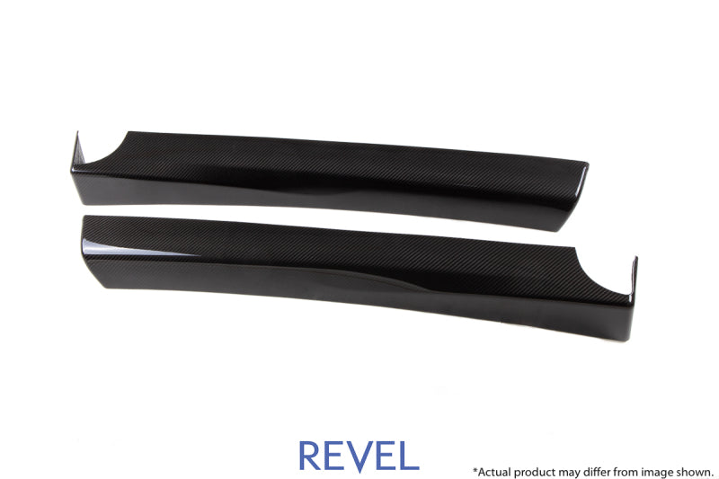 Revel GT Dry Carbon Door Trim (Front Left & Right) Tesla Model 3 - 2 Pieces Carbon Accessories Revel