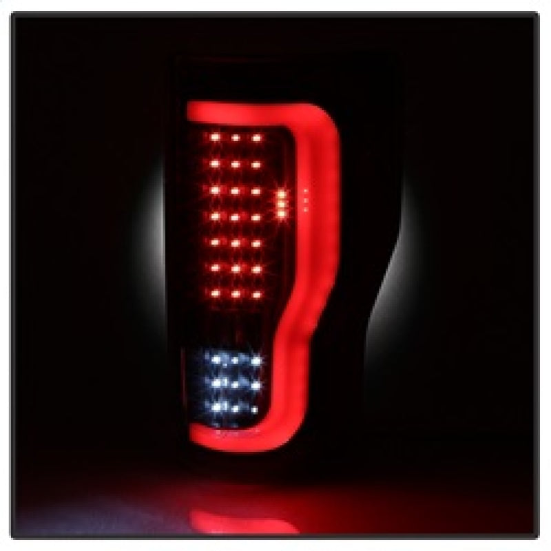 xTune 17-18 Ford F-250 Super Duty (Excl LED Models) LED Tail Lights-Blk Smk (ALT-ON-FS17-LBLED-BSM) Tail Lights SPYDER