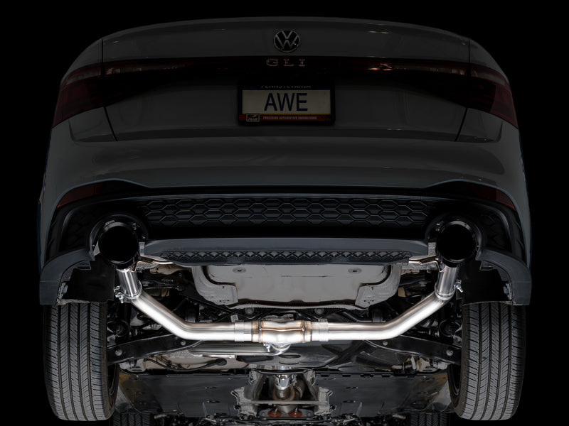 AWE Tuning 22-25 Volkswagen Jetta GLI Track Edition Exhaust - Diamond Black Tips Catback AWE Tuning