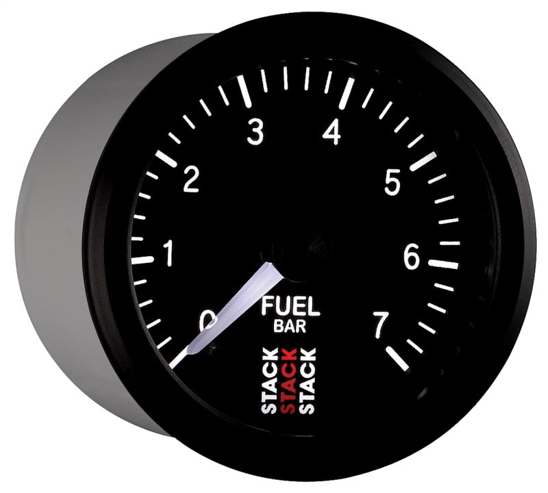 Autometer Stack 52mm 0-7 Bar M10 Male Pro Stepper Motor Fuel Pressure Gauge - Black Gauges AutoMeter