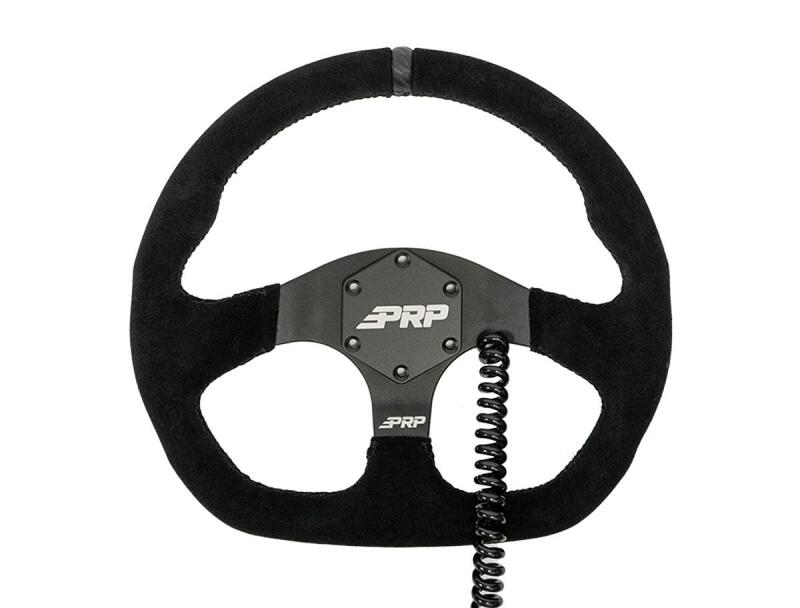 PRP Heated Comp-R Suede Steering Wheel - Black Steering Wheels PRP Seats