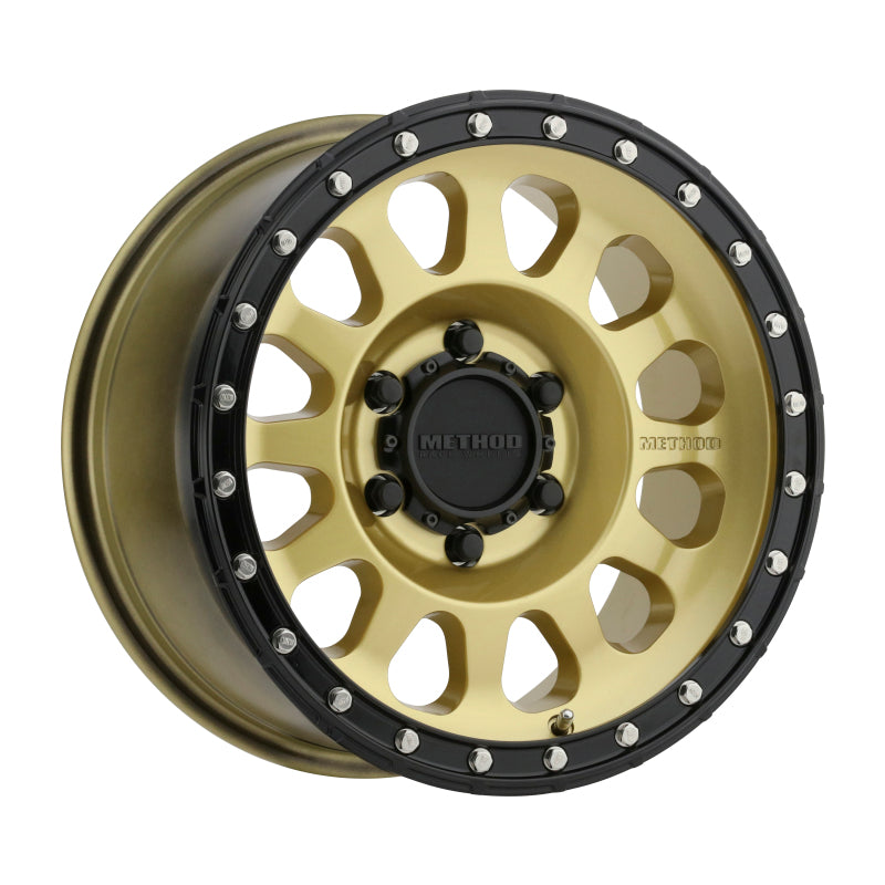 Method MR315 17x8.5 0mm Offset 6x5.5 106.25mm CB Gold/Black Street Loc Wheel Wheels - Cast Method Wheels