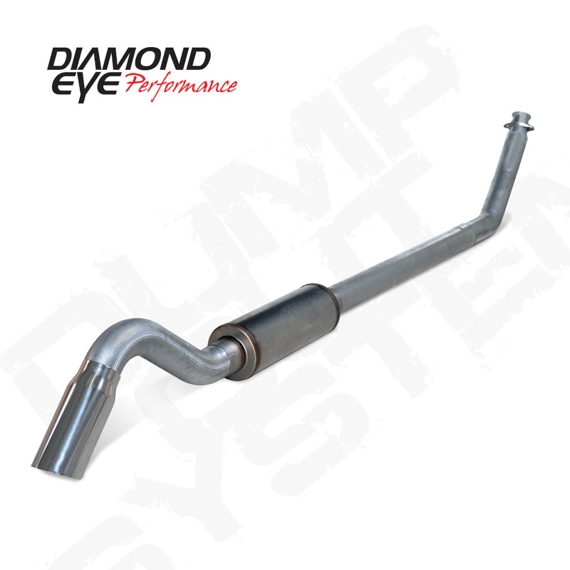 Diamond Eye 4in SS TURBO BACK SGL DUMP OUT 98.5-02 DODGE INCLUDING TIP Turbo Back Diamond Eye Performance