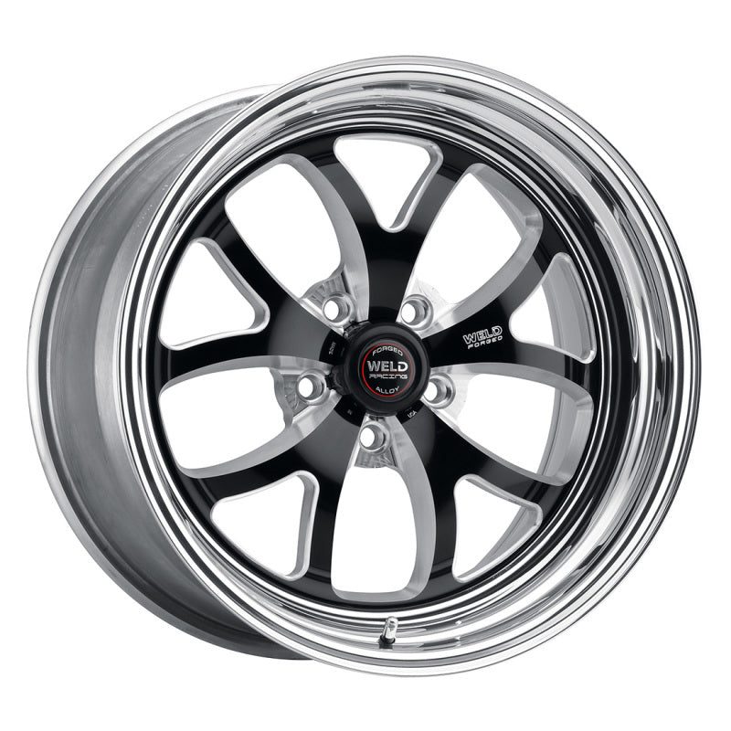 Weld S76 18x9 / 5x4.75 BP / 5.6in. BS Black Wheel (High Pad) - Non-Beadlock Wheels - Forged Weld