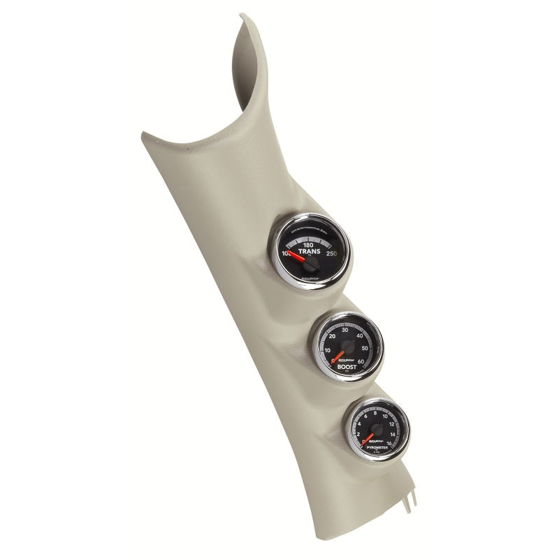 Autometer 10-12 Dodge Ram Gen4 Factory Match Triple Pillar Gauge Kit Gauges AutoMeter