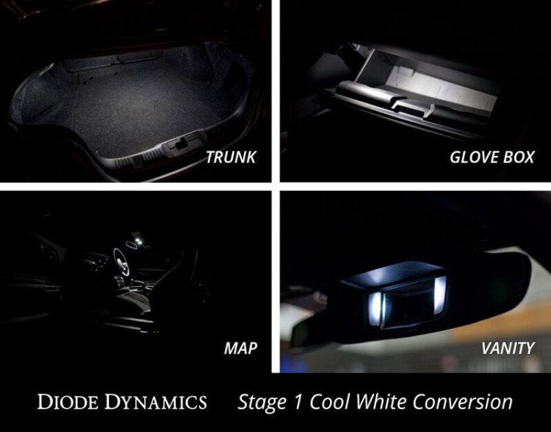Diode Dynamics Mustang Interior Light Kit 15-17 Mustang Stage 1 - Blue Bulbs Diode Dynamics