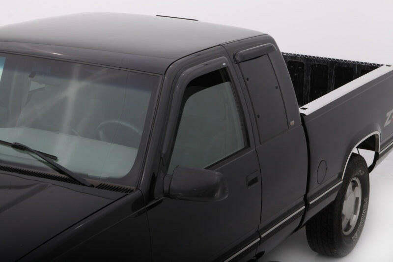 AVS 88-99 Chevy CK Ext. Cab Ventvisor Outside Mount Window Deflectors 4pc - Smoke Wind Deflectors AVS