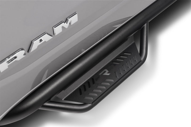 N-Fab Podium LG 19-20 Dodge RAM 1500 Crew Cab - Cab Length - Tex. Black - 3in Side Steps N-Fab