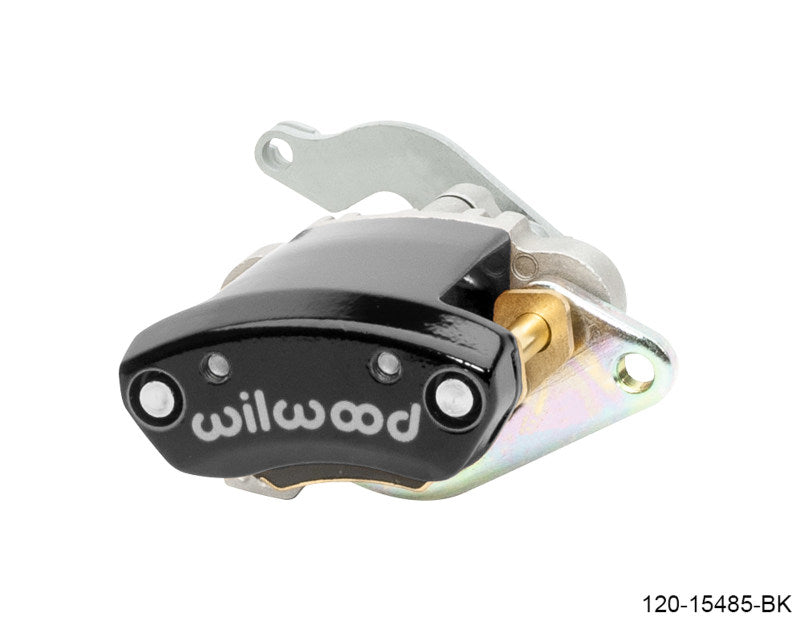 Wilwood Caliper - MC4 Mechanical Left Hand - Black 1.19in Piston 1.10in Rotor - Black Brake Calipers - Perf Wilwood
