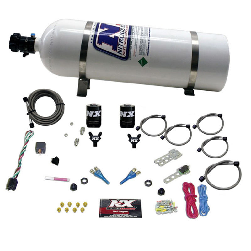 Nitrous Express Dodge EFI Full Race Dual Nozzle Nitrous Kit (100-300HP) w/15lb Bottle Nitrous Systems Nitrous Express
