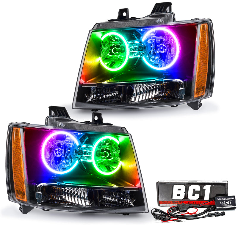 Oracle 07-14 Chevrolet Tahoe SMD HL - ColorSHIFT w/ BC1 Controller Headlights ORACLE Lighting