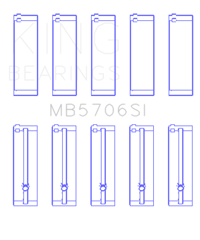 King Engine Bearings Hyundai i30 G4FC Main Bearing Set Bearings King Engine Bearings