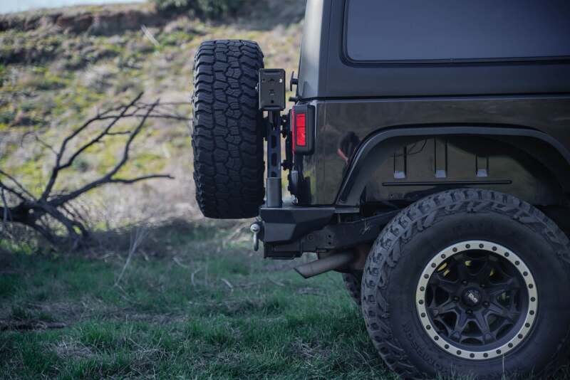 DV8 07-18 Jeep Wrangler (JK) Tire Carrier for MTO Bumper Chase Racks DV8 Offroad