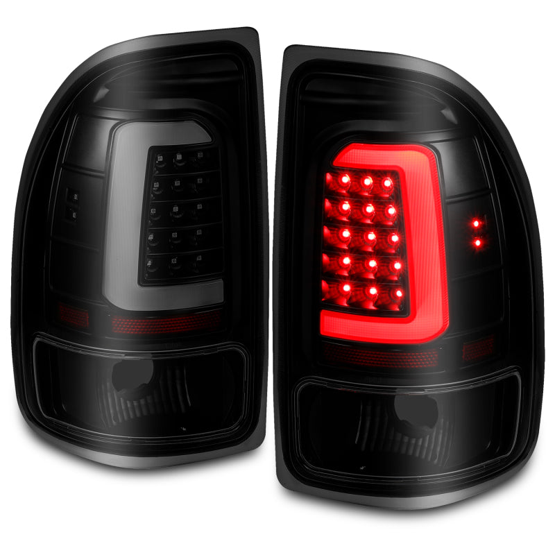 ANZO 1997-2004 Dodge Dakota LED Taillights Black Housing Smoke Lens Pair Tail Lights ANZO