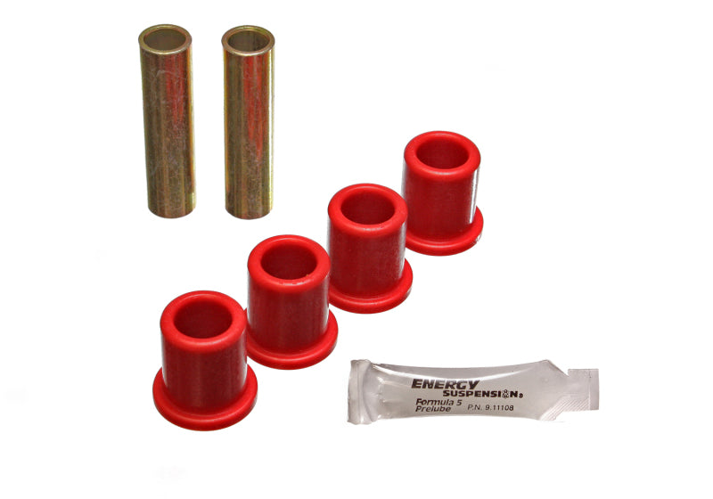 Energy Suspension 89-97 Ford Ranger Red Rear 2WD Frame Shackle Bushings Set Bushing Kits Energy Suspension