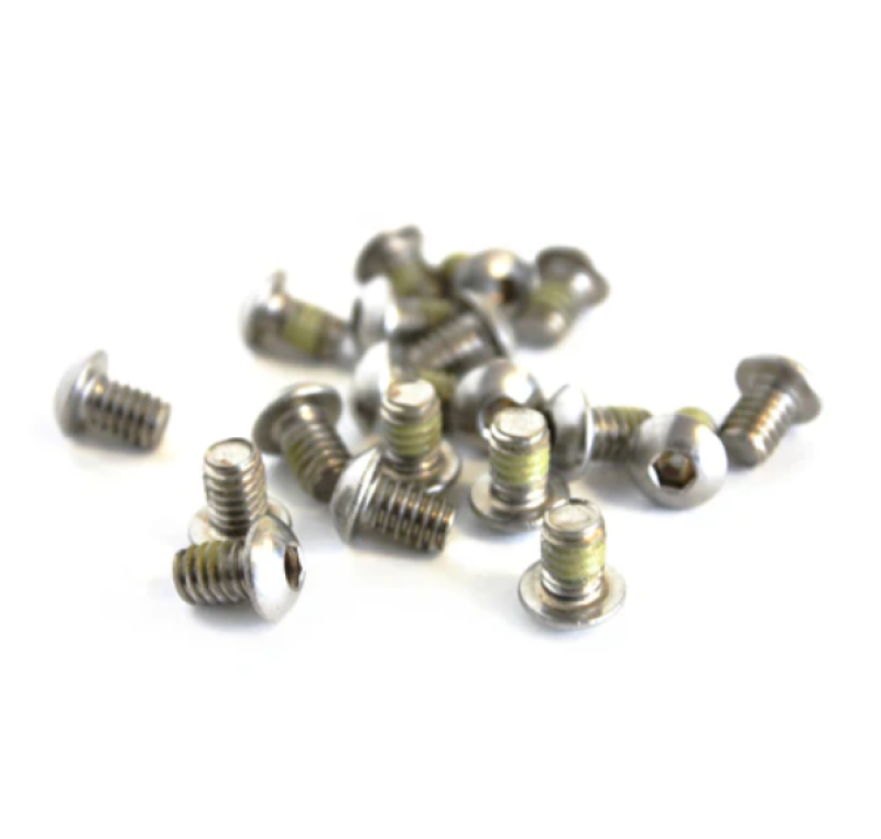 Big Gun 1/4x20 Base Plate Allen Screws (4 pk) - Button Head (Silver) Powersports Exhausts Big Gun