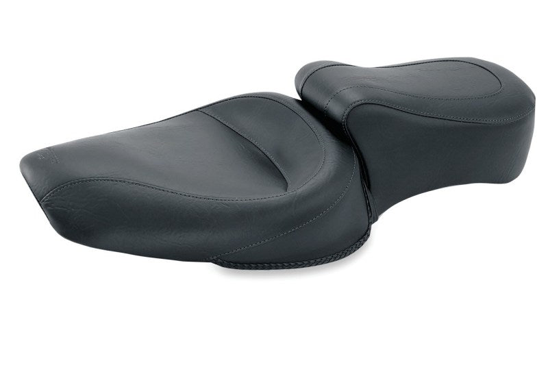 Mustang 06-17 Harley Dyna Standard Touring 1PC Seat - Black One-Piece Motorcycle Seats Mustang Motorcycle