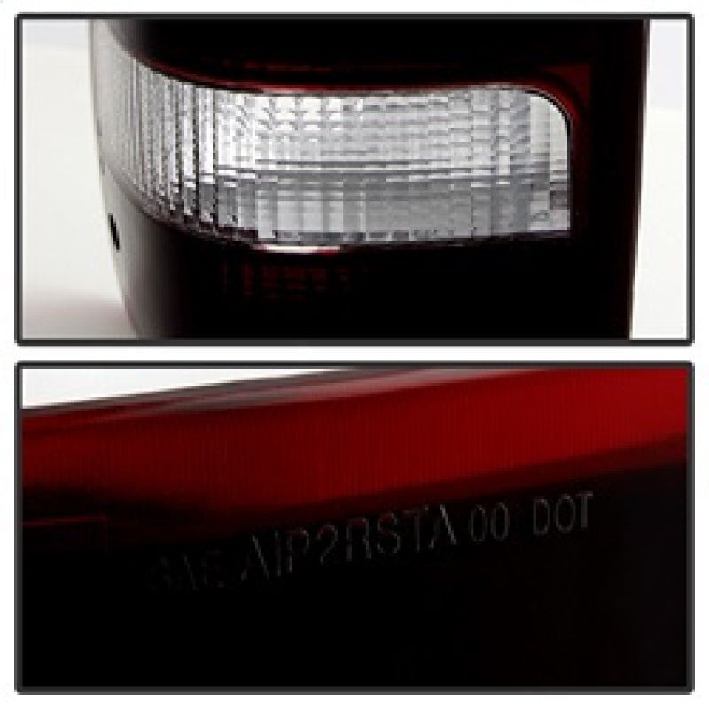 xTune Ford Ranger 93-97 OE Style Tail Lights Red Smoked ALT-JH-FR93-OE-RSM Tail Lights SPYDER