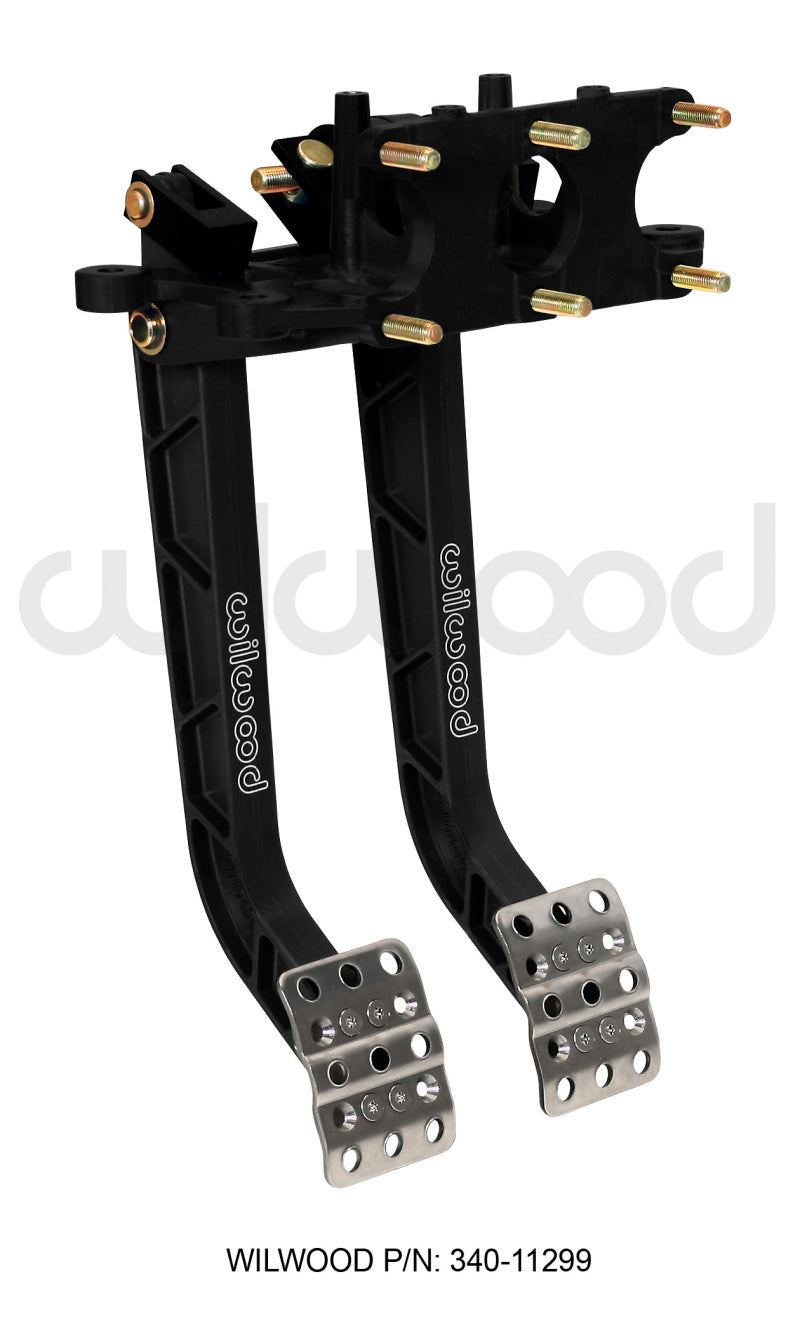 Wilwood Adjustable Dual Pedal - Brake / Clutch - Rev. Swing Mount - 6.25:1 Pedals Wilwood