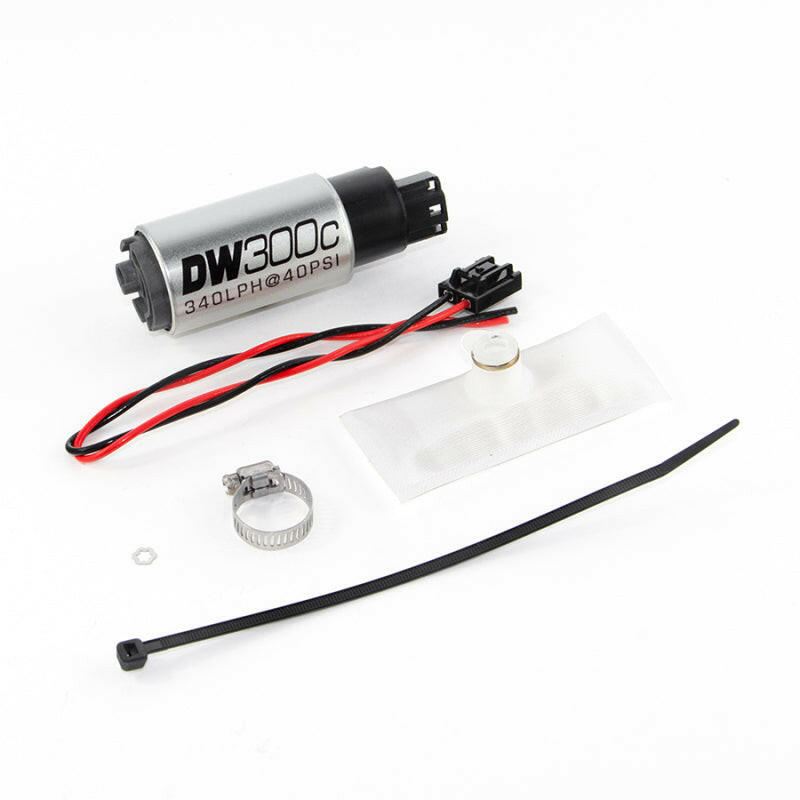 DeatschWerks 88-91 BMW 325i DW300C 340 LPH Compact Fuel Pump w/ Install Kit (w/o Mounting Clips) Fuel Pumps DeatschWerks