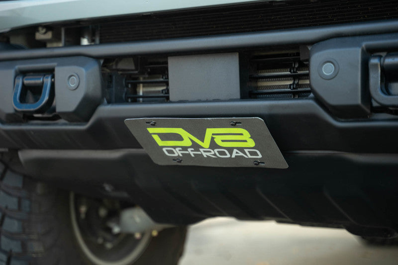 DV8 Offroad 2021 Ford Bronco Capable Bumper Slanted Front License Plate Mount Uncategorized DV8 Offroad