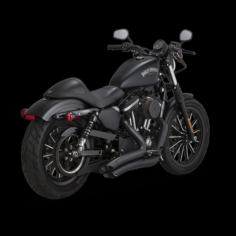 Vance & Hines HD Sportster 14-22 Big Radius 2-2 Black PCX Full System Exhaust Powersports Exhausts Vance and Hines