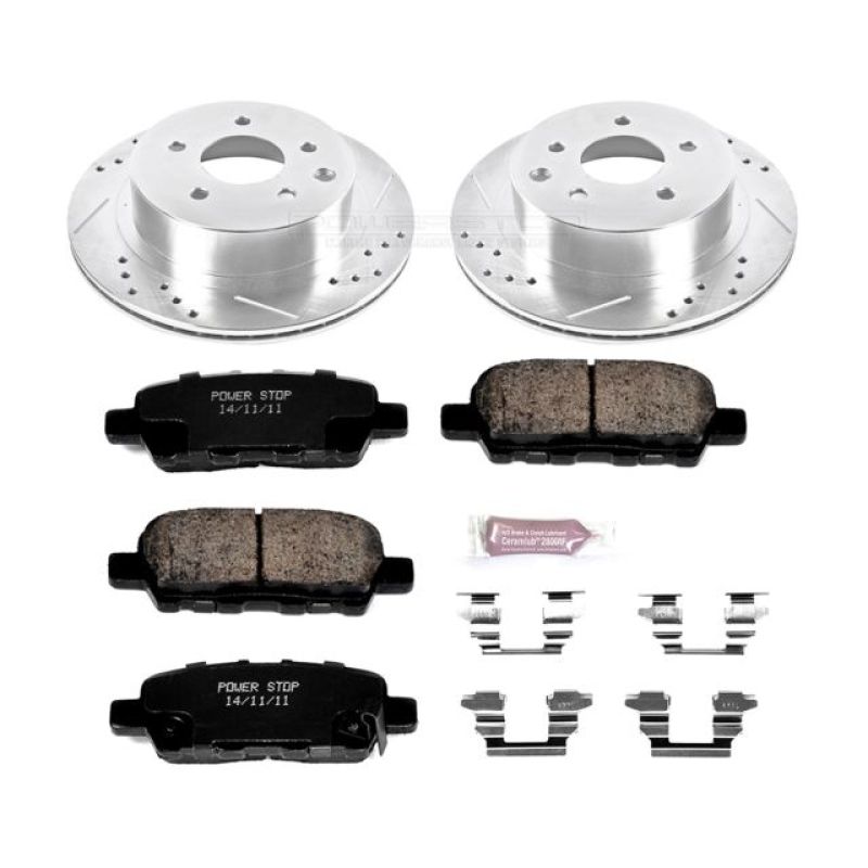 Power Stop 11-19 Nissan Leaf Rear Z23 Evolution Sport Brake Kit Brake Kits - Performance D&S PowerStop