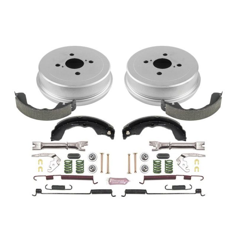 Power Stop 03-08 Pontiac Vibe Rear Autospecialty Drum Kit Brake Drums PowerStop