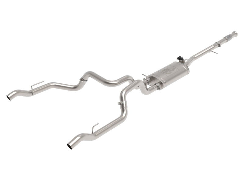 aFe Gemini XV 3in 304 SS Cat-Back Exhaust w/ Cutout 19-21 GM Silverado/Sierra 1500 V8 Catback aFe