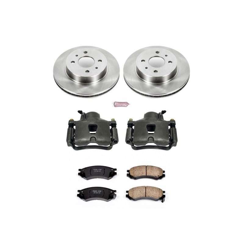Power Stop 91-92 Saturn SC Front Autospecialty Brake Kit w/Calipers Brake Kits - OE PowerStop