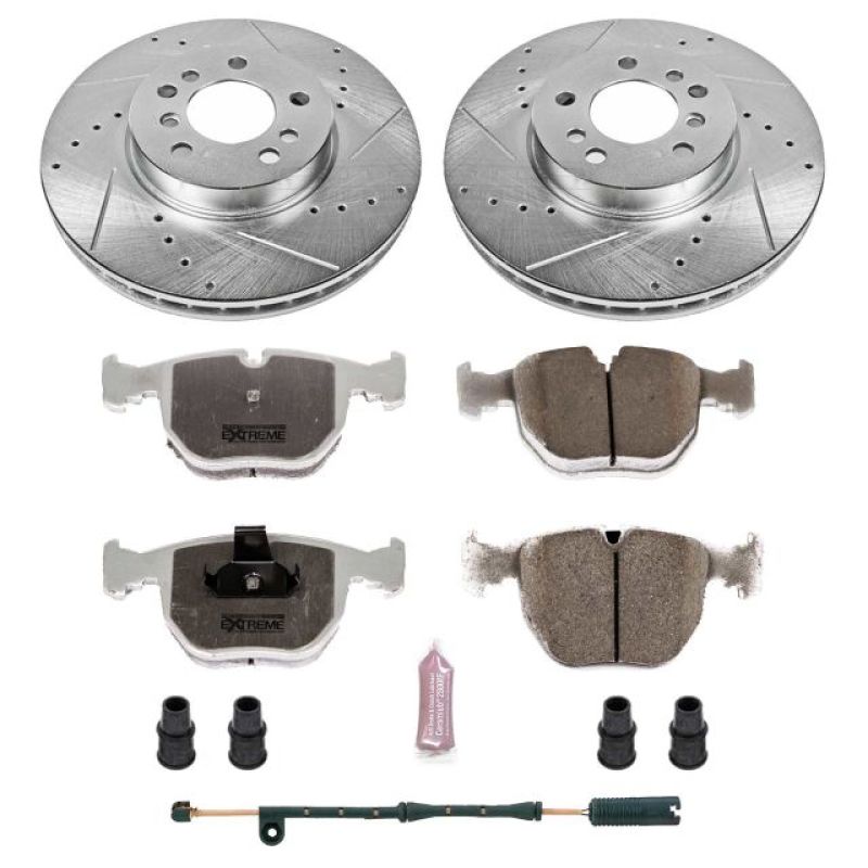 Power Stop 00-06 BMW X5 Front Z26 Street Warrior Brake Kit Brake Kits - Performance D&S PowerStop