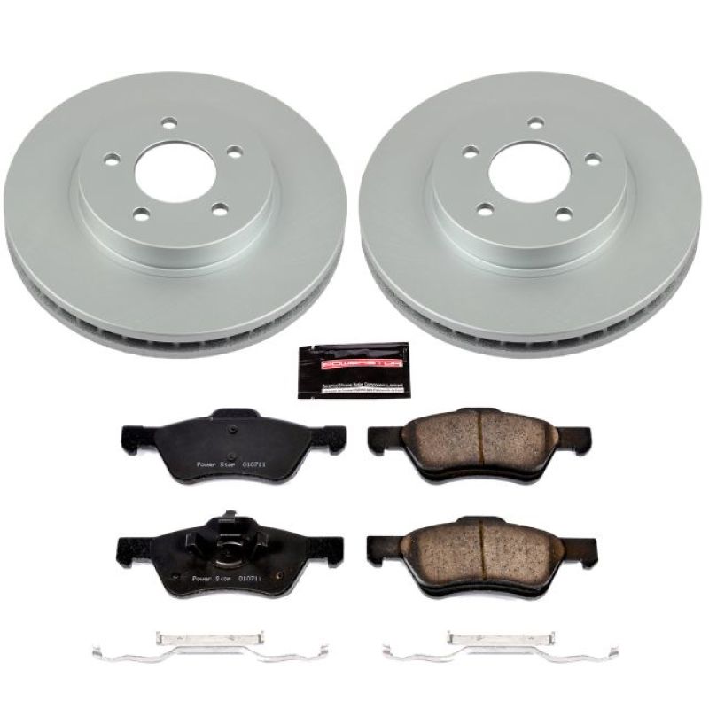 Power Stop 05-10 Ford Escape Front Z17 Evolution Geomet Coated Brake Kit Brake Kits - Performance Blank PowerStop