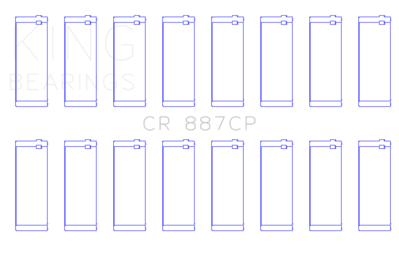 King Engine Bearings 00-03 Ford F-650/F-750 T444E Connecting Rod Bearing Set Bearings King Engine Bearings