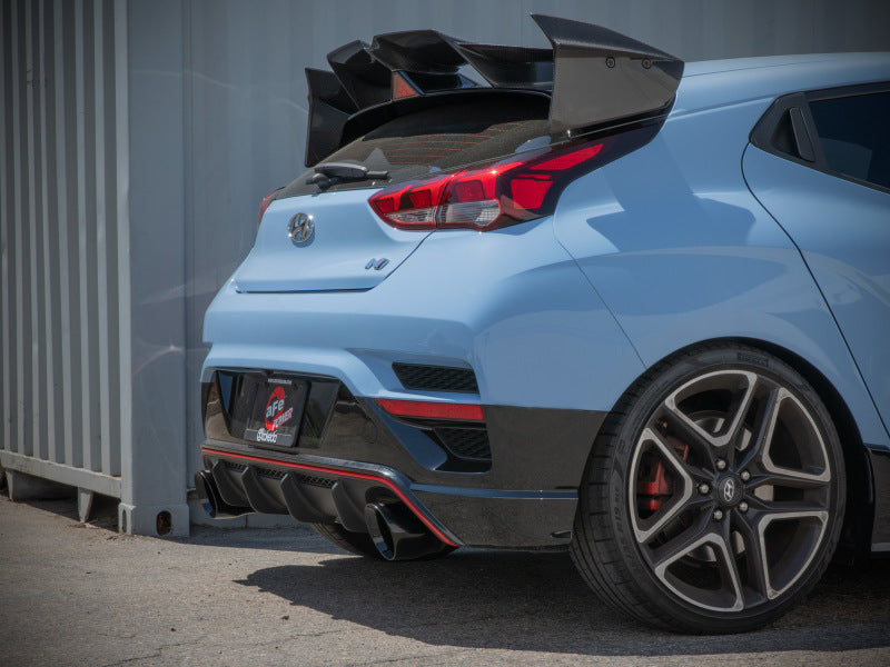 aFe 21-22 Hyundai Veloster N L4-2.0L Takeda 3in 304 SS Axle-Back Exhaust System w/ Black Tip Axle Back aFe