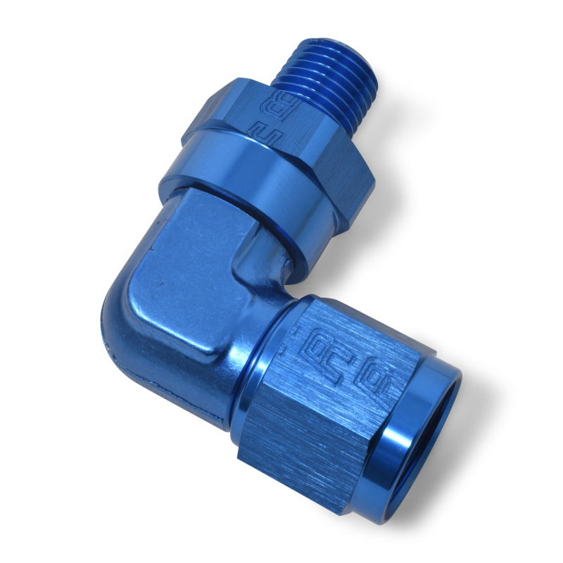 Russell Performance -10 AN 90 Degree Female to Male 3/8in Swivel NPT Fitting Fittings Russell