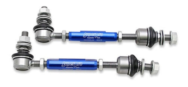 SuperPro 2003 Lexus GX470 Base Rear HD Adjustable End Link Set - 10mm Studs Sway Bar Endlinks Superpro