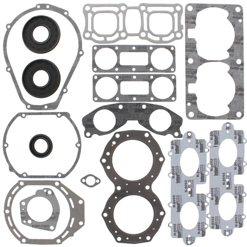 Vertex Gaskets 96-97 Yamaha 760 Wave Blaster II Complete Gasket Kit w/ Oil Seals Engine Hardware Vertex Pistons