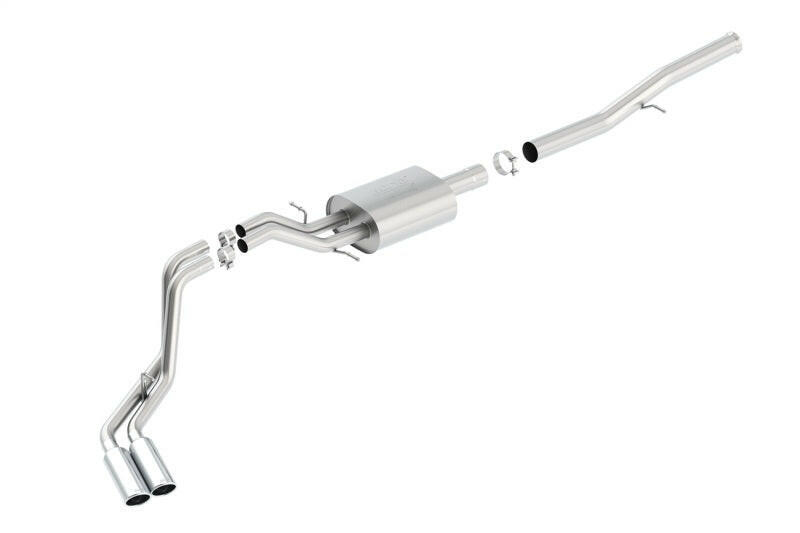 Borla 14 Silv/Sierra 1500 EC Std/CC Short 143.5in WB ATAK Dual Rolled Side Exit Cat-Back Exhaust Catback Borla