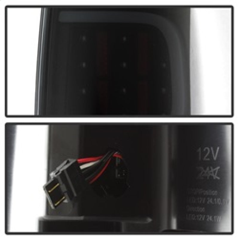 xTune Ford F150 09-14 LED Tail Lights - Black ALT-ON-FF15009-LBLED-BSM Tail Lights SPYDER