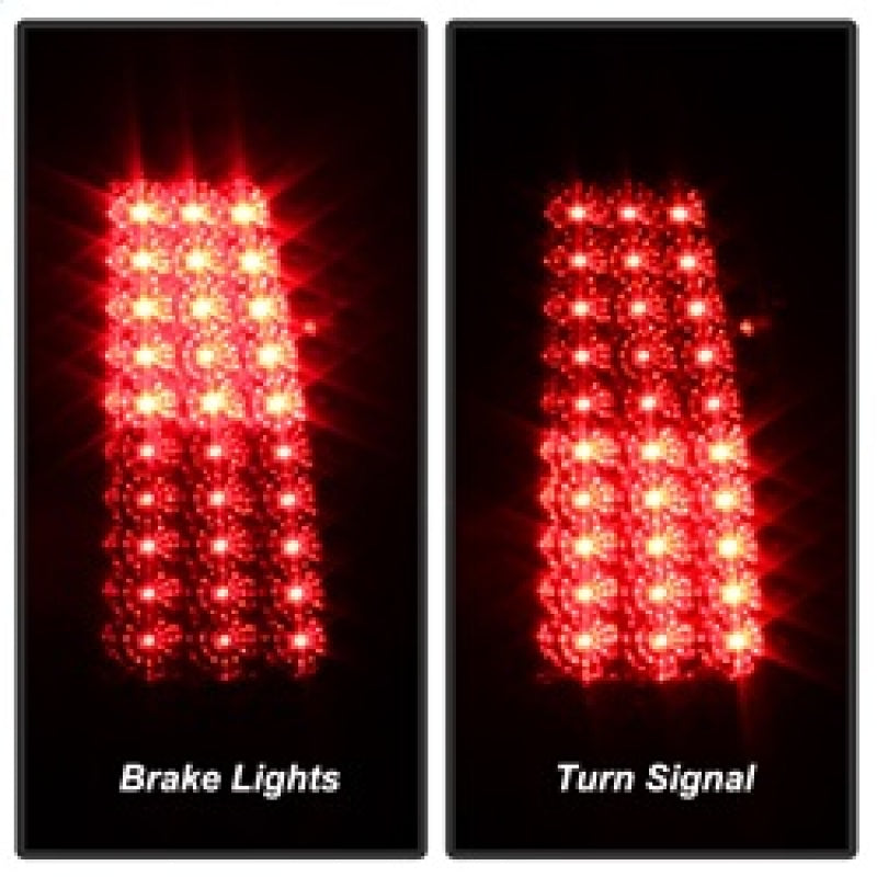 xTune Chevy Silverado 1500/2500/3500 03-06 LED Tail Lights Red Clear ALT-ON-CS03-LED-RC Tail Lights SPYDER