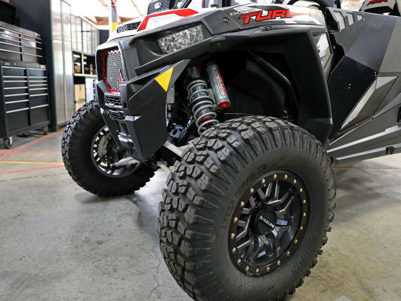 aFe 17-19 Polaris RZR 925/1000cc Sway-A-Way 2.5 Front Coilover Kit w/ PB Reservoirs and Comp Adj Coilovers aFe