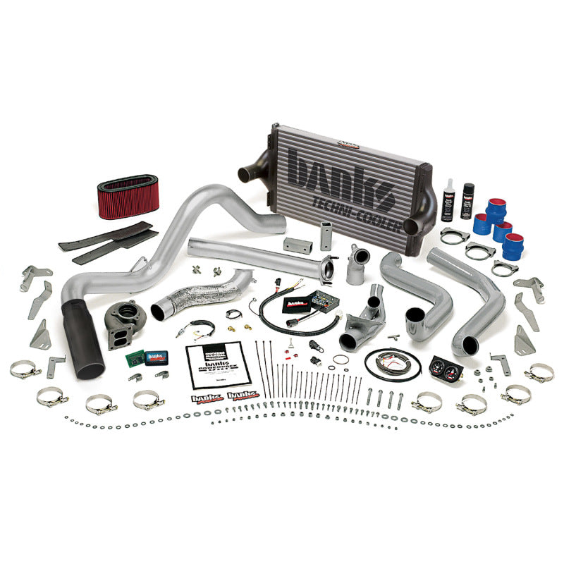 Banks Power 94-95.5 Ford 7.3L Auto PowerPack System - SS Single Exhaust w/ Black Tip Performance Packages Banks Power