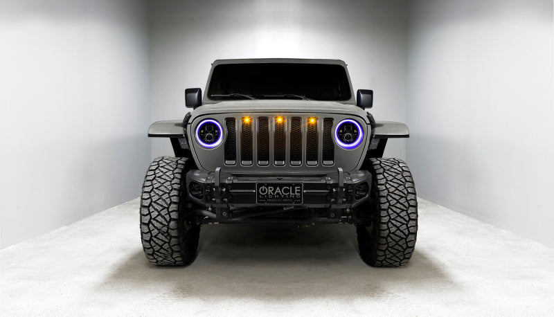 Oracle Jeep Wrangler JL/Gladiator JT 7in. High Powered LED Headlights (Pair) - Dynamic Headlights ORACLE Lighting