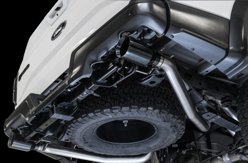 AWE Tuning 2017+ Ford Raptor Tailpipe Conversion Kit w/ Diamond Black Tips Catback AWE Tuning