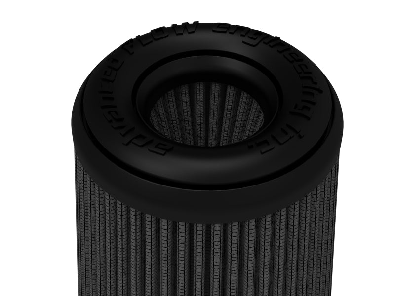 aFe Momentum Intake Air Filter w/Black Pro 5R (Pair) 3-1/2IN F x 5IN B x 3-1/2IN T (Inverted) x 6IN Air Filters - Universal Fit aFe