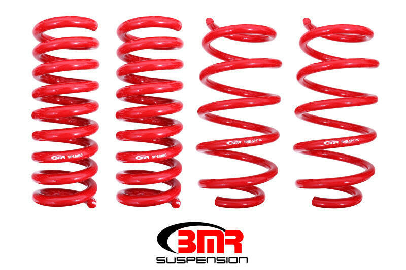 BMR 08-19 Dodge Challenger Lowering Springs 1.25in Drop - Set of 4 - Red Lowering Springs BMR Suspension