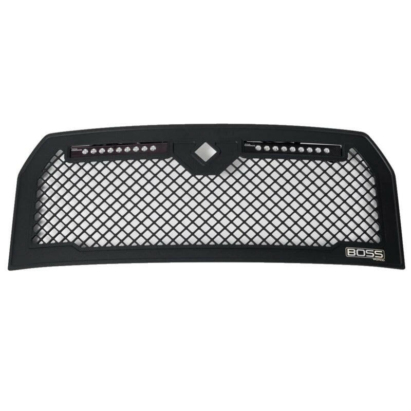 Putco 15-17 Ford F-150 Lighted Boss Grille w/ Two 10in Luminix Light Bars (w/ Camera CutOut) Grilles Putco