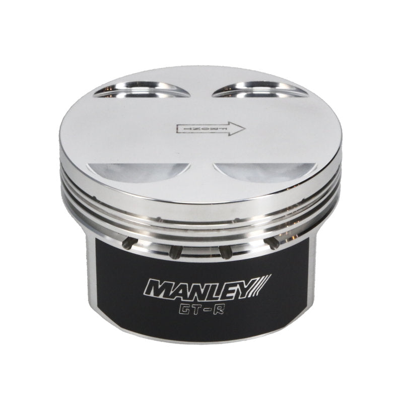 Manley Nissan GTR VR38DETT 99mm Bore 88.4mm Stroke -2cc Dish Turbo Tuff Piston Set w/ Rings Piston Sets - Forged - 6cyl Manley Performance